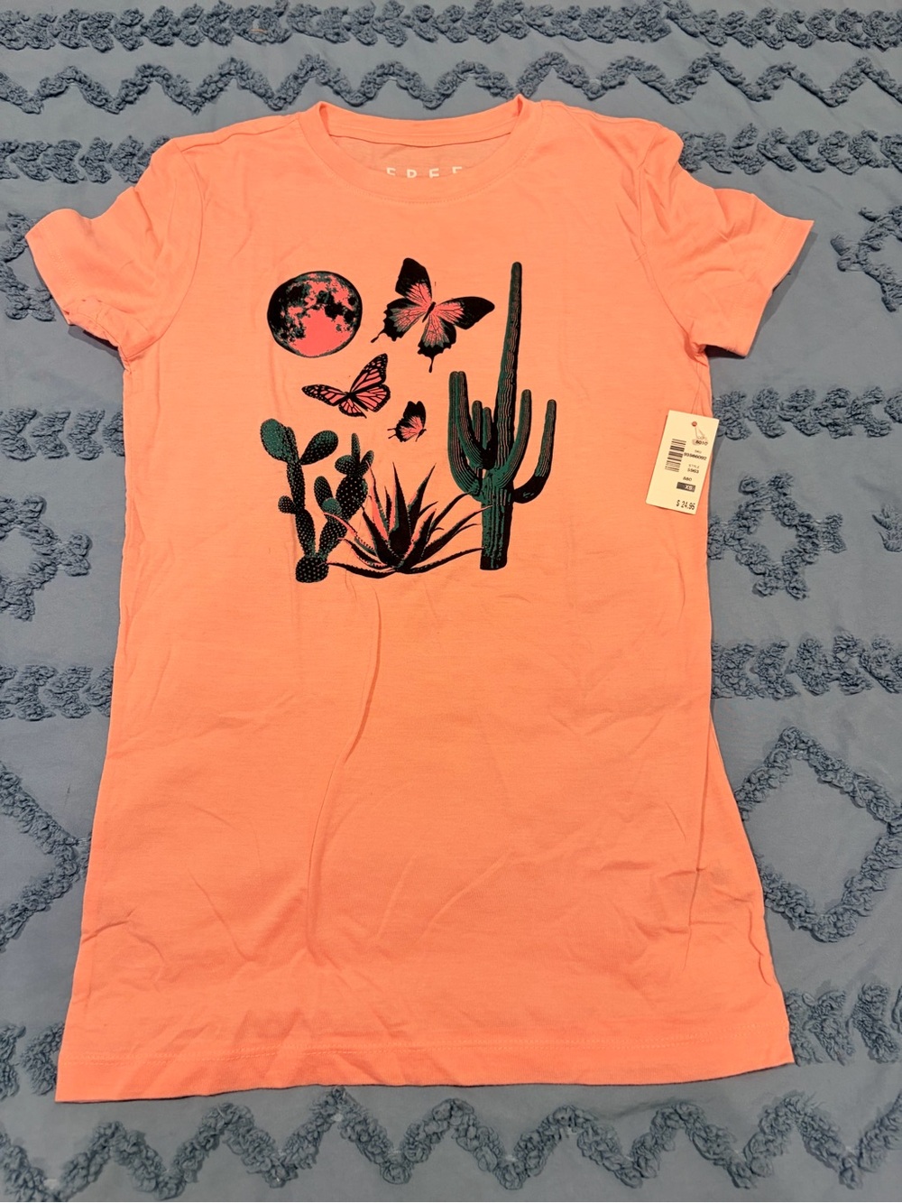 Free State Coral Pink Graphic Tee